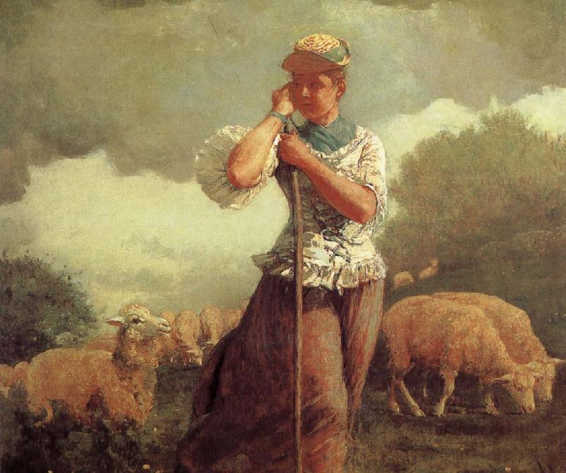 Winslow Homer Shepherdess